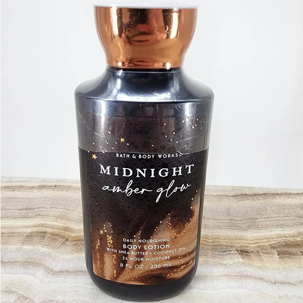 Bath & Body‎ Works Midnight Amber Glow Body Lotion Full Size 8 FL OZ New Sealed